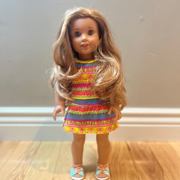 Retired American Girl Doll Lea Clark-Girl of the Year 2016-Good Quality